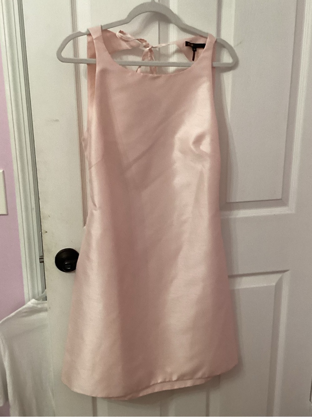 Classic Girls' Satin Pink A-Line Dress